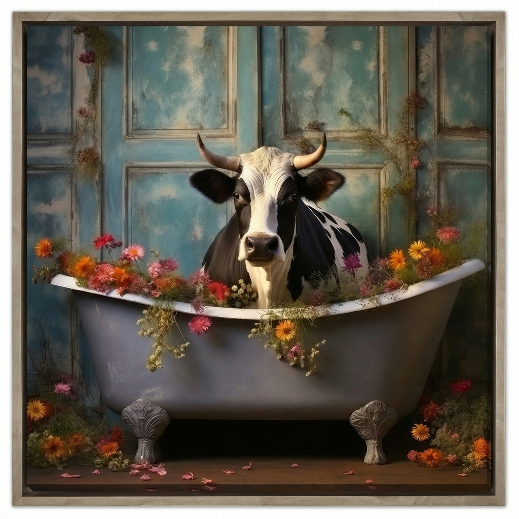 Bathroom Jungle Joy Cow