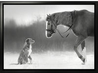 Horse and Retriever
