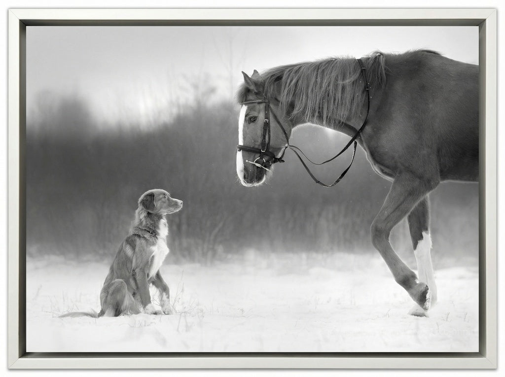 Horse and Retriever