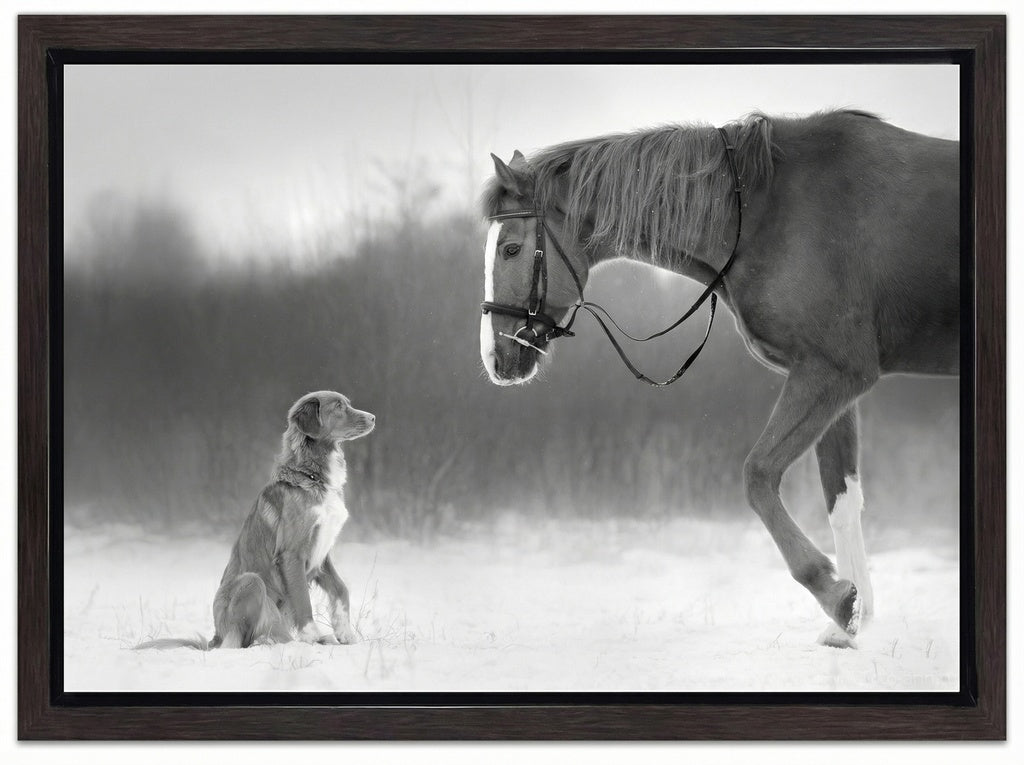 Horse and Retriever