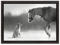 Horse and Retriever