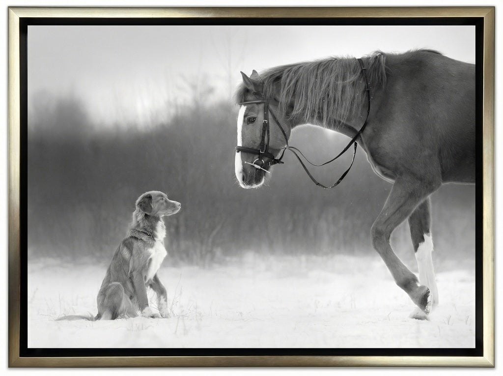 Horse and Retriever