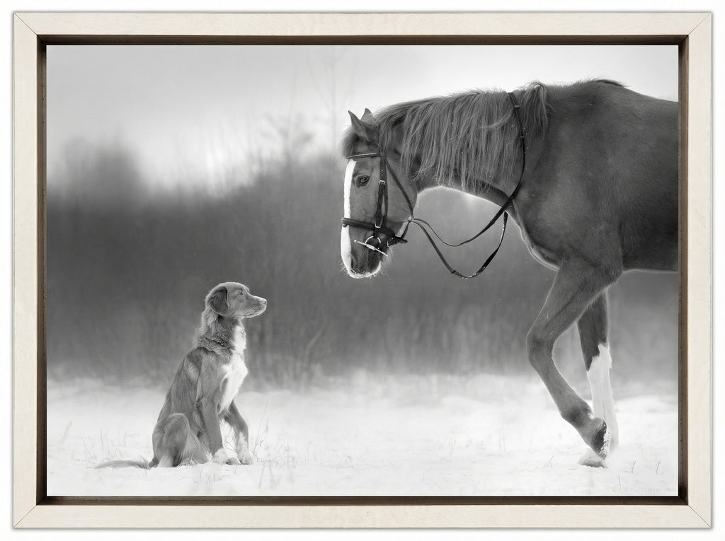 Horse and Retriever