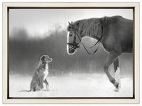 Horse and Retriever