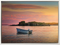 Evening Dory Sun Lit Islands