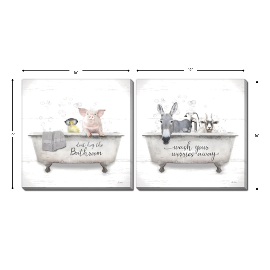 Wash Your Worries Away  Set of 2