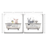 Wash Your Worries Away  Set of 2