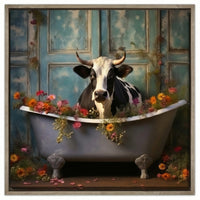 Bathroom Jungle Joy Cow