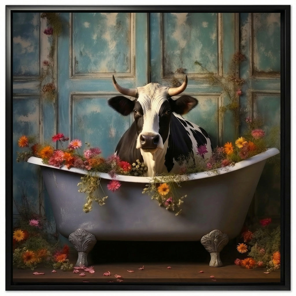Bathroom Jungle Joy Cow