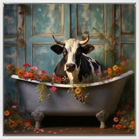 Bathroom Jungle Joy Cow
