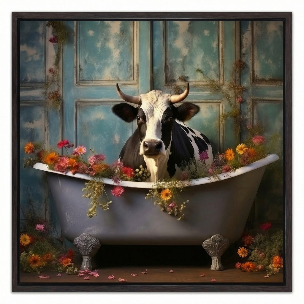 Bathroom Jungle Joy Cow