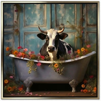 Bathroom Jungle Joy Cow