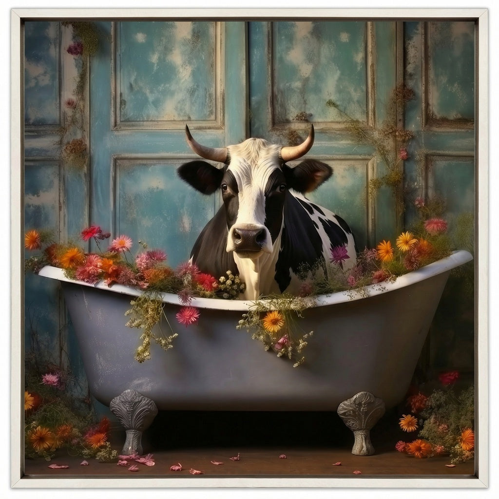 Bathroom Jungle Joy Cow